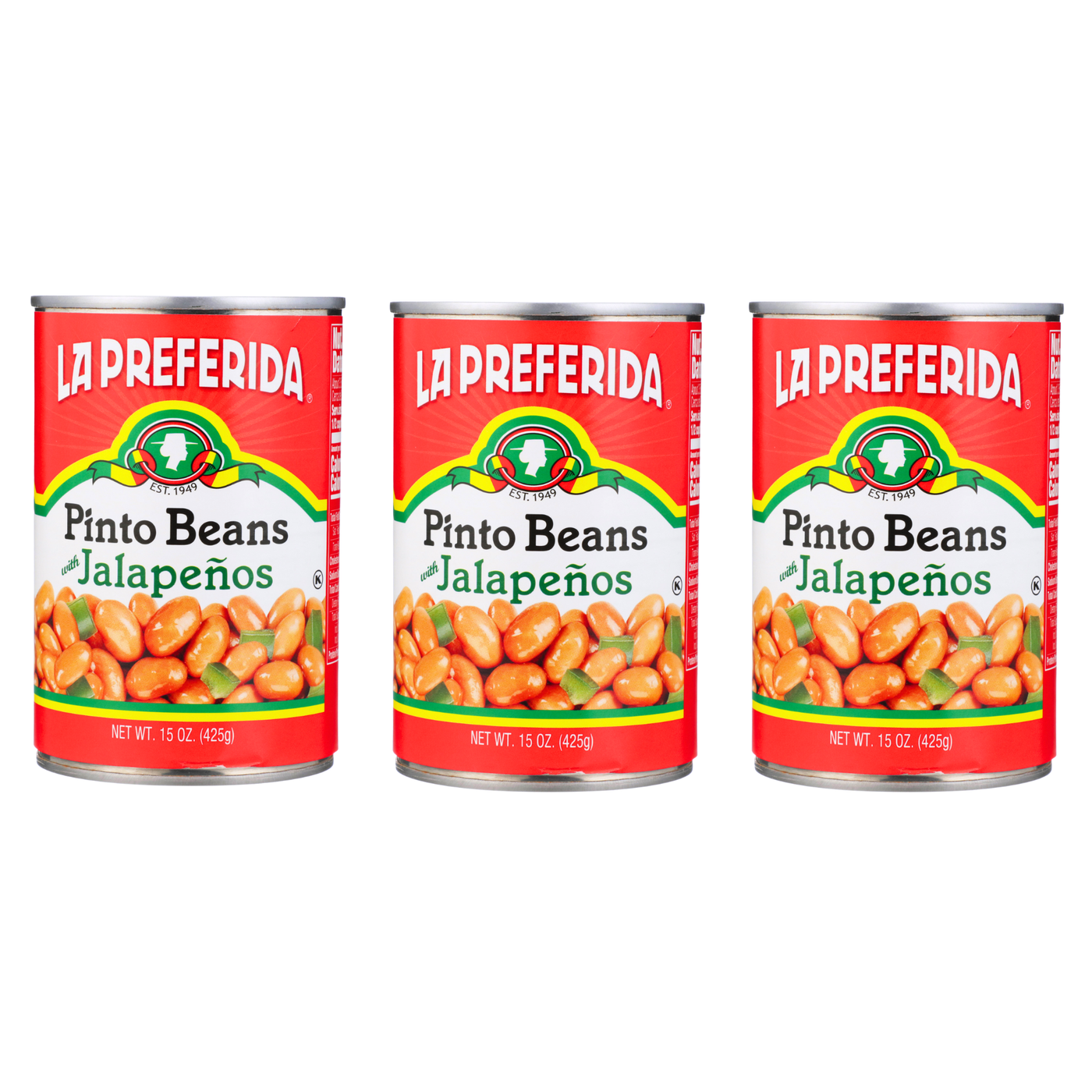 Pinto Beans with Jalapeños Grocery\Canned Goods & Soup\Canned Beans La Preferida Inc.