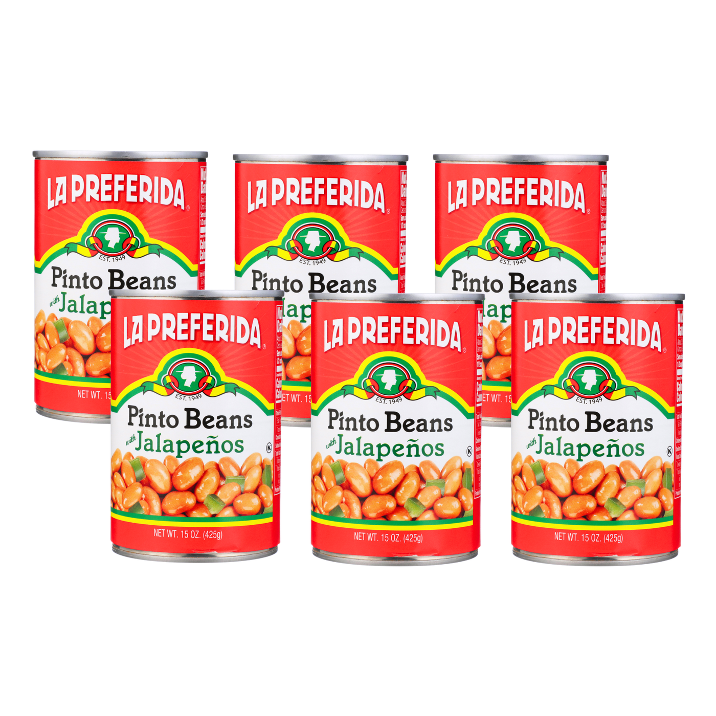 Pinto Beans with Jalapeños Grocery\Canned Goods & Soup\Canned Beans La Preferida Inc.