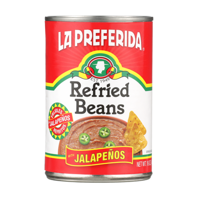 Jalapeño Refried Beans Food Items La Preferida