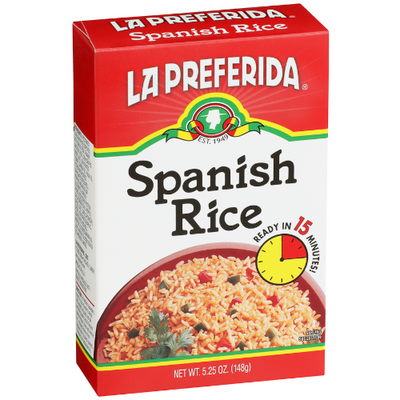 Spanish Rice, Box Food Items La Preferida