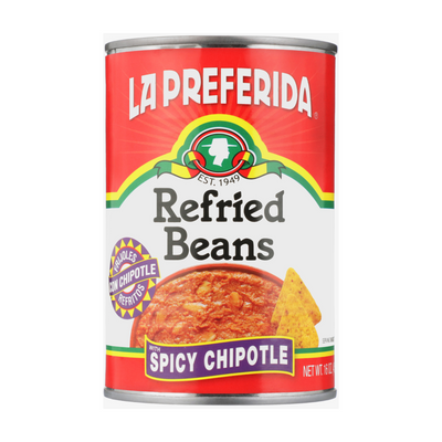 Spicy Chipotle Refried Beans Food Items La Preferida