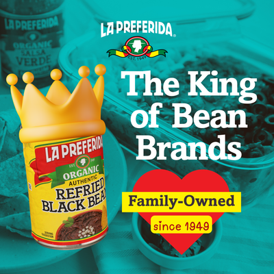 Organic Refried Black Beans Food Items La Preferida