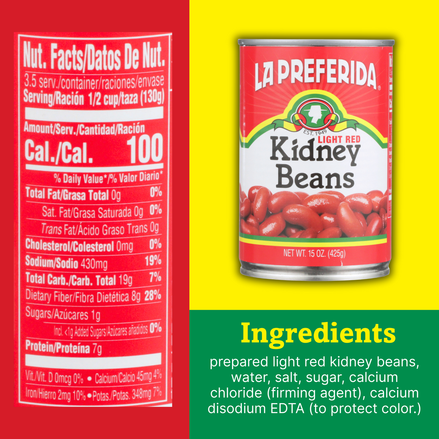 Kidney Beans, Light Red Food Items La Preferida