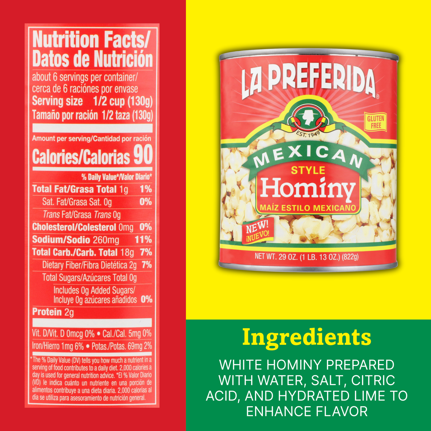 Hominy (Mexican-Style) Food Items La Preferida