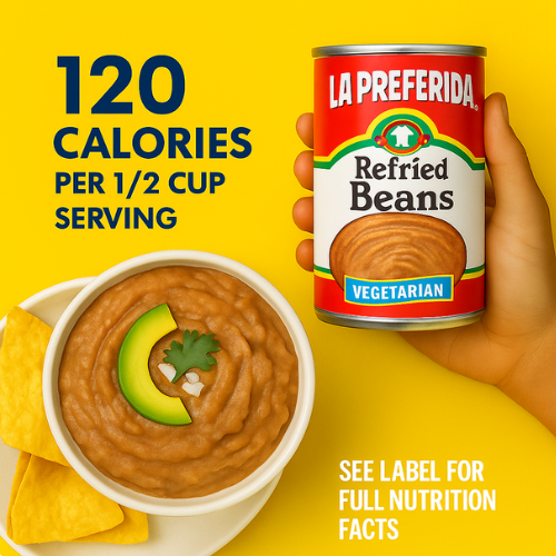 Vegetarian Refried Beans Food Items La Preferida