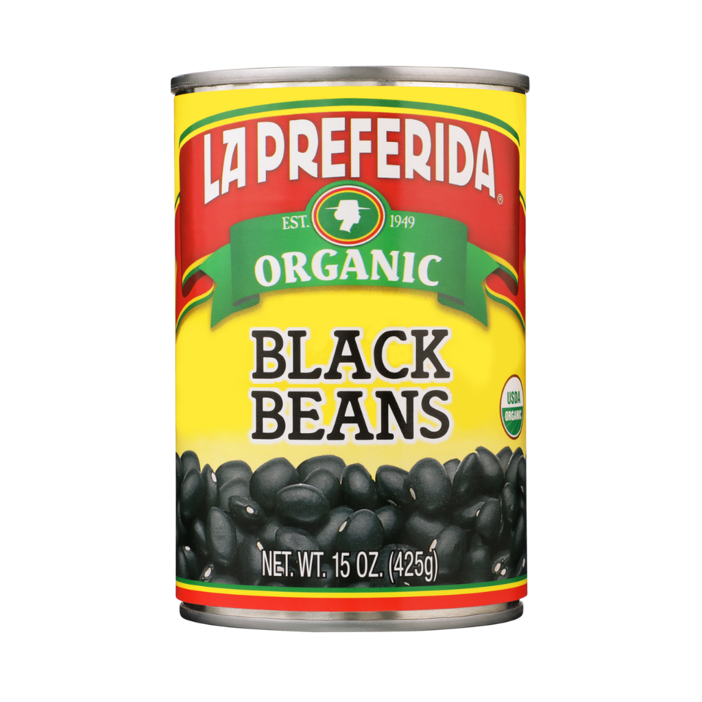 Organic Black Beans Food Items La Preferida