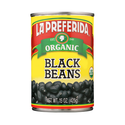 Organic Black Beans Food Items La Preferida