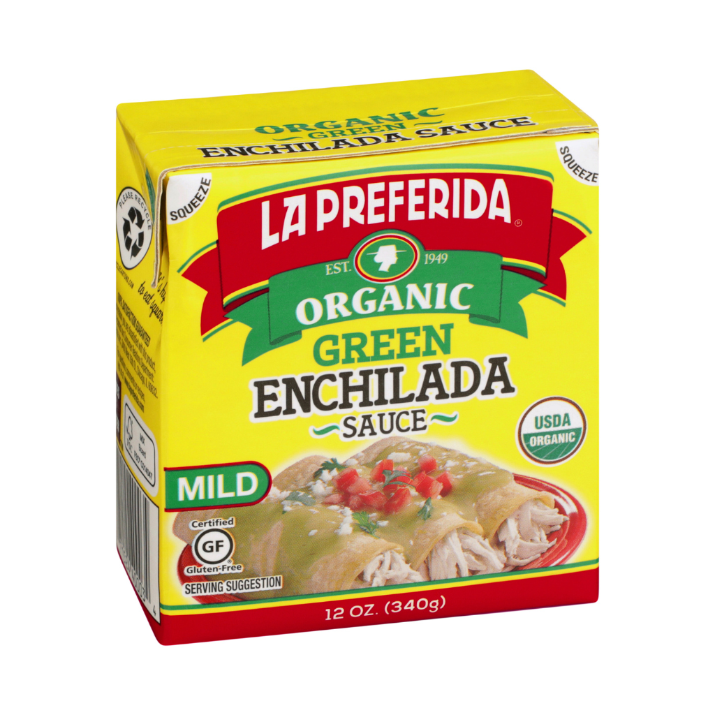 Organic Green Enchilada Sauce – Tetra Recart® Food Items La Preferida