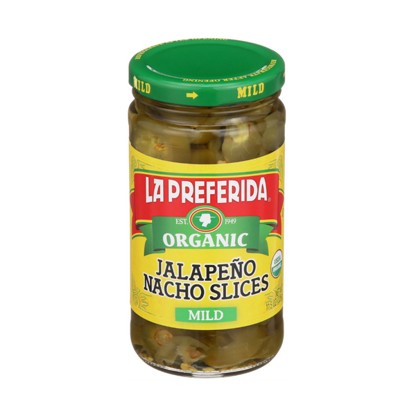 Organic Jalapeno Slices, Mild Food Items La Preferida