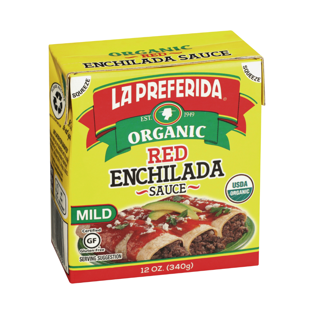 Organic Red Enchilada Sauce – Tetra Recart® Food Items La Preferida