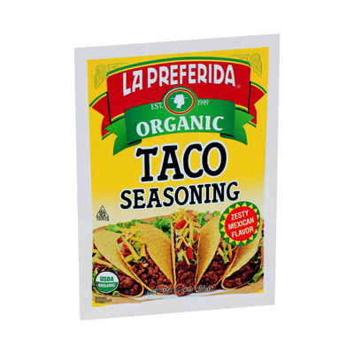 Organic Taco Seasoning Food Items La Preferida