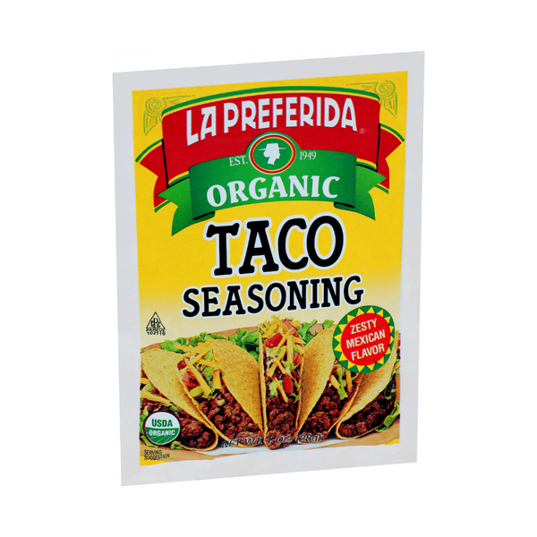 Organic Taco Seasoning Food Items La Preferida