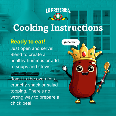 Organic Chick Peas Food Items La Preferida