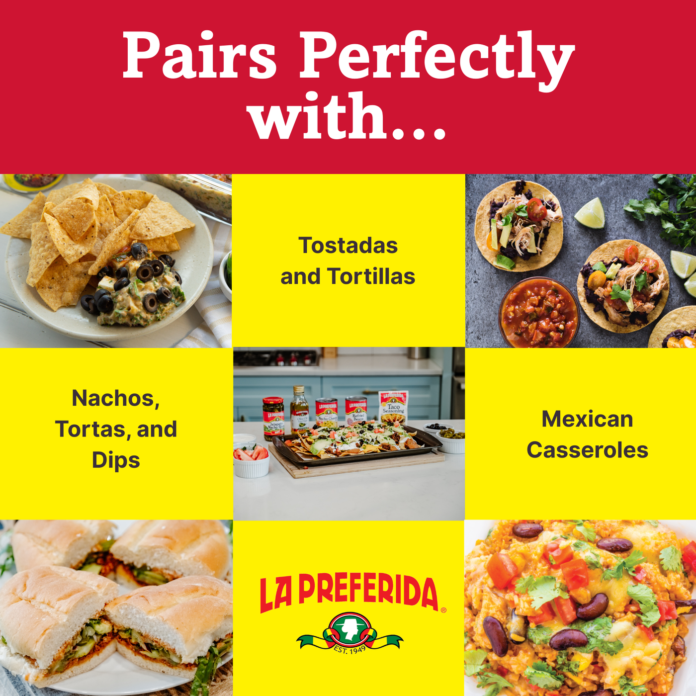 Organic Refried Black Beans Food Items La Preferida