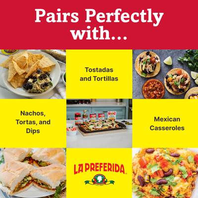 Organic Refried Black Beans Food Items La Preferida