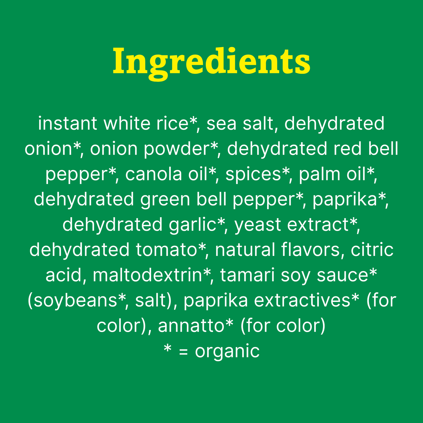 Organic Spanish Rice Food Items La Preferida