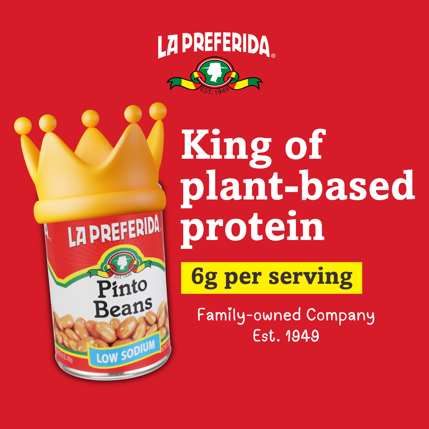 Pinto Beans (Low Sodium) Food Items La Preferida