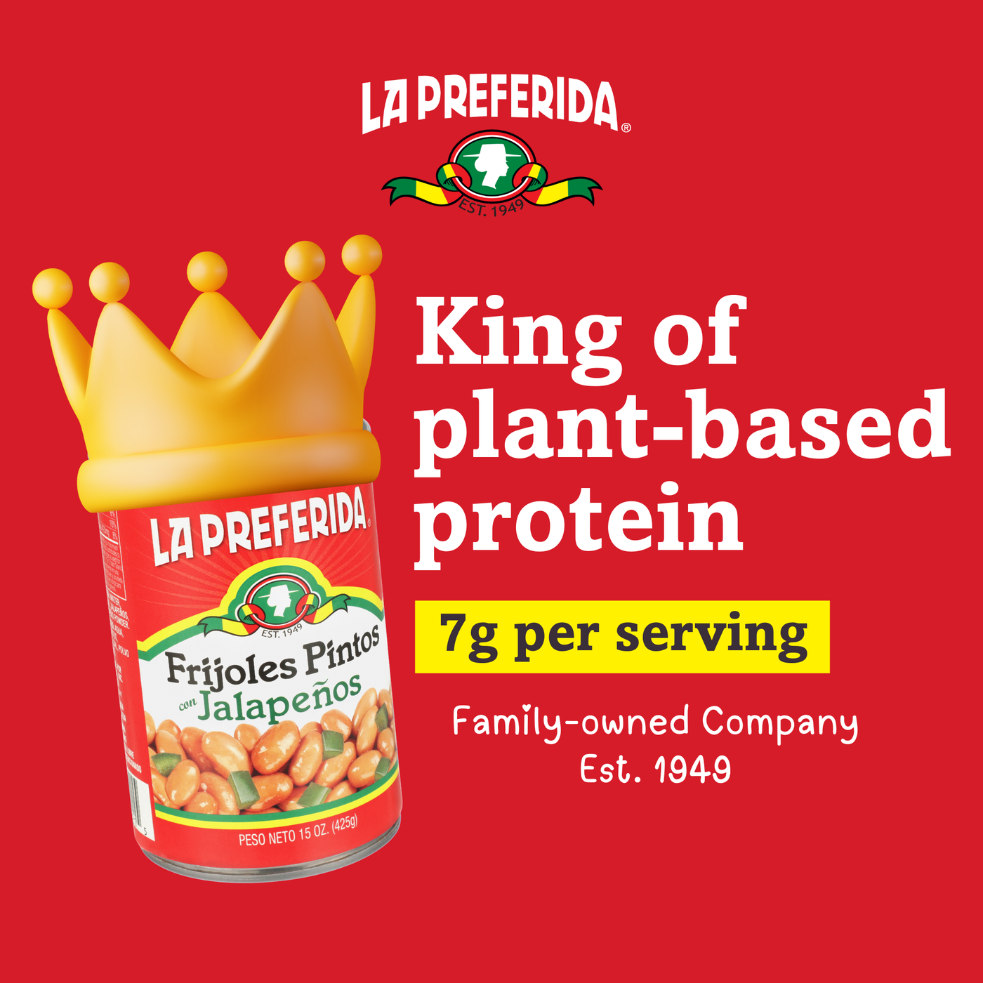 Pinto Beans with Jalapeños Grocery\Canned Goods & Soup\Canned Beans La Preferida Inc.