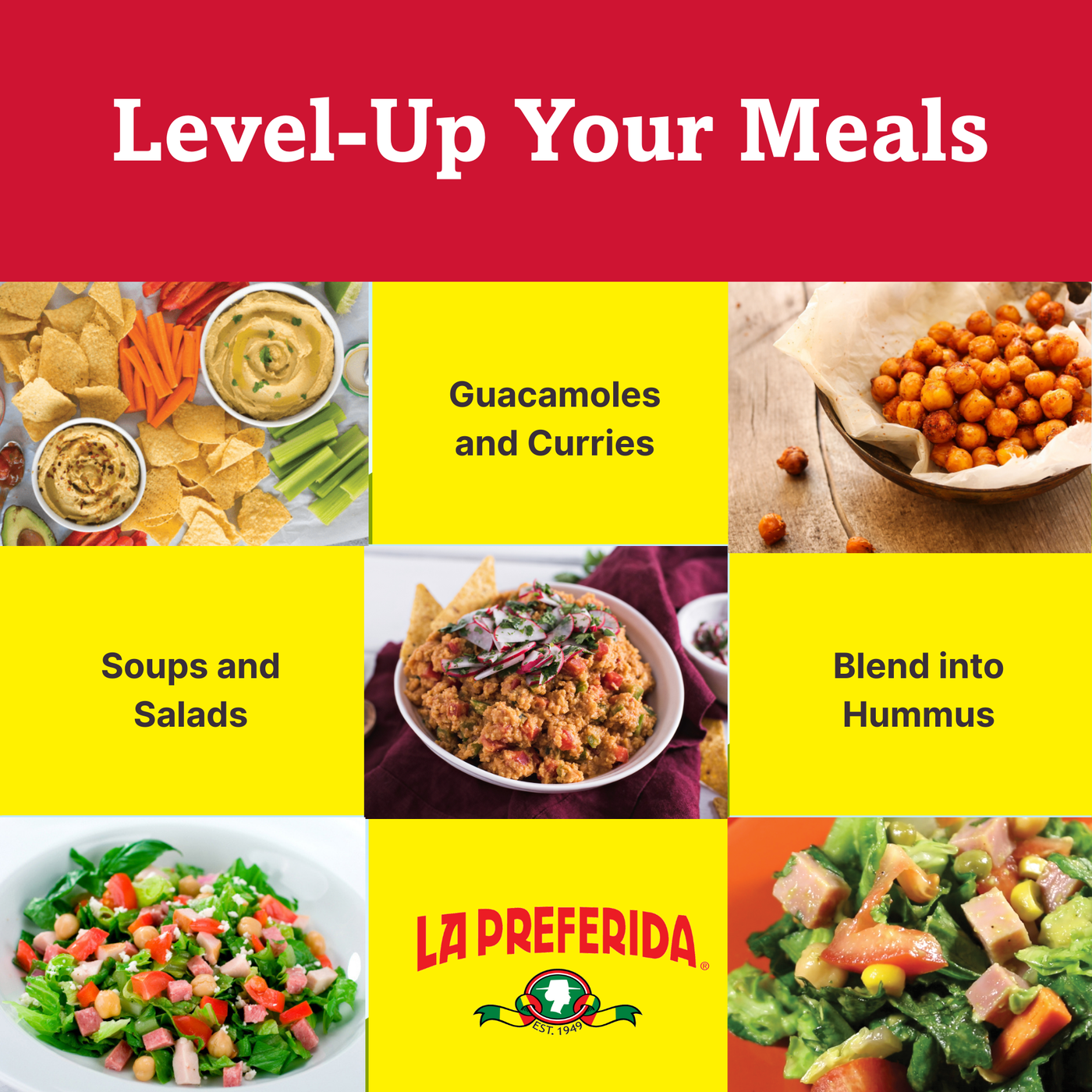 Chick Peas (Low Sodium) Food Items La Preferida