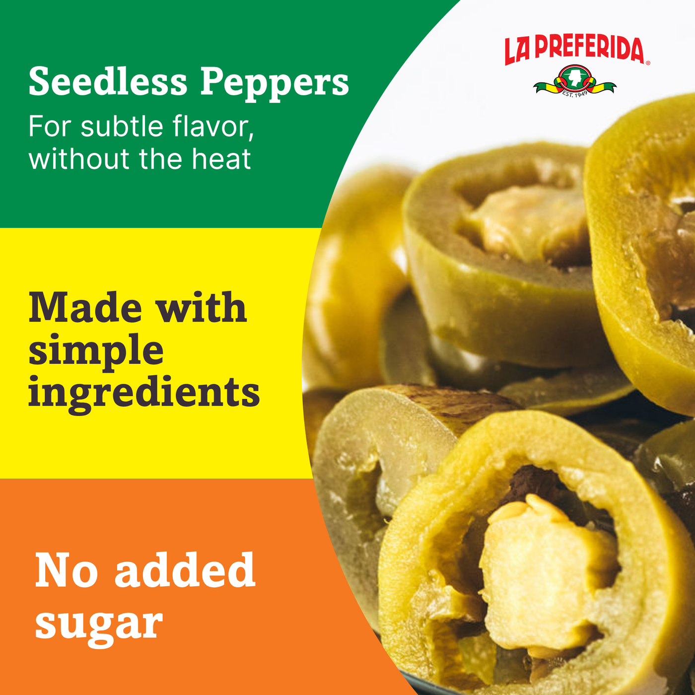 Jalapeño Nacho Slices, Mild Food Items La Preferida