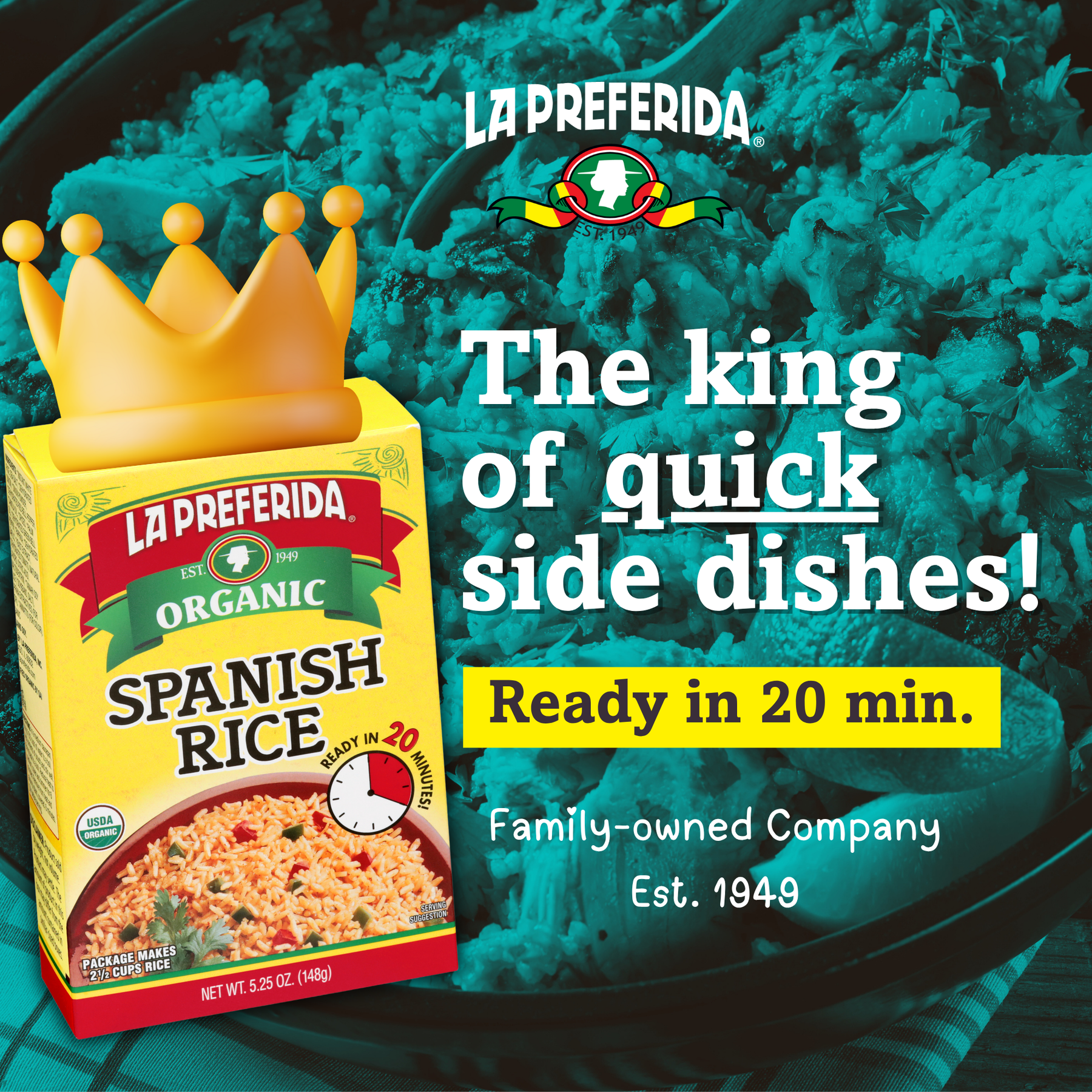Organic Spanish Rice (5.25 oz) | La Preferida