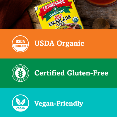 Organic Red Enchilada Sauce – Tetra Recart® Food Items La Preferida
