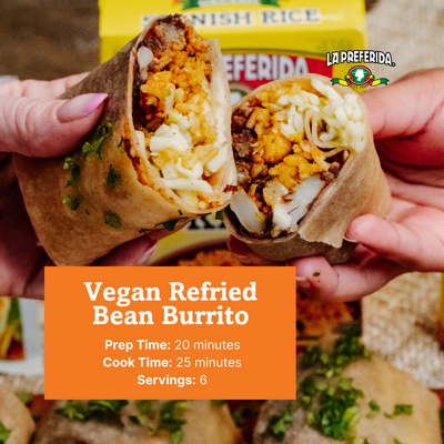 Vegetarian Refried Beans Food Items La Preferida