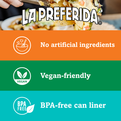 Low Fat Refried Black Beans Food Items La Preferida
