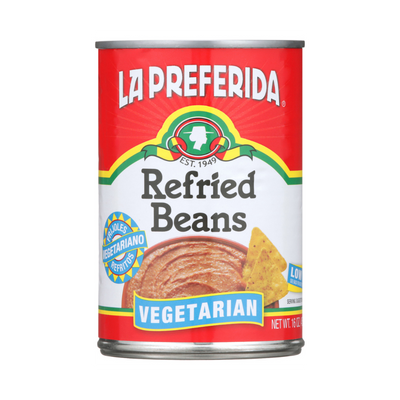 Vegetarian Refried Beans Food Items La Preferida