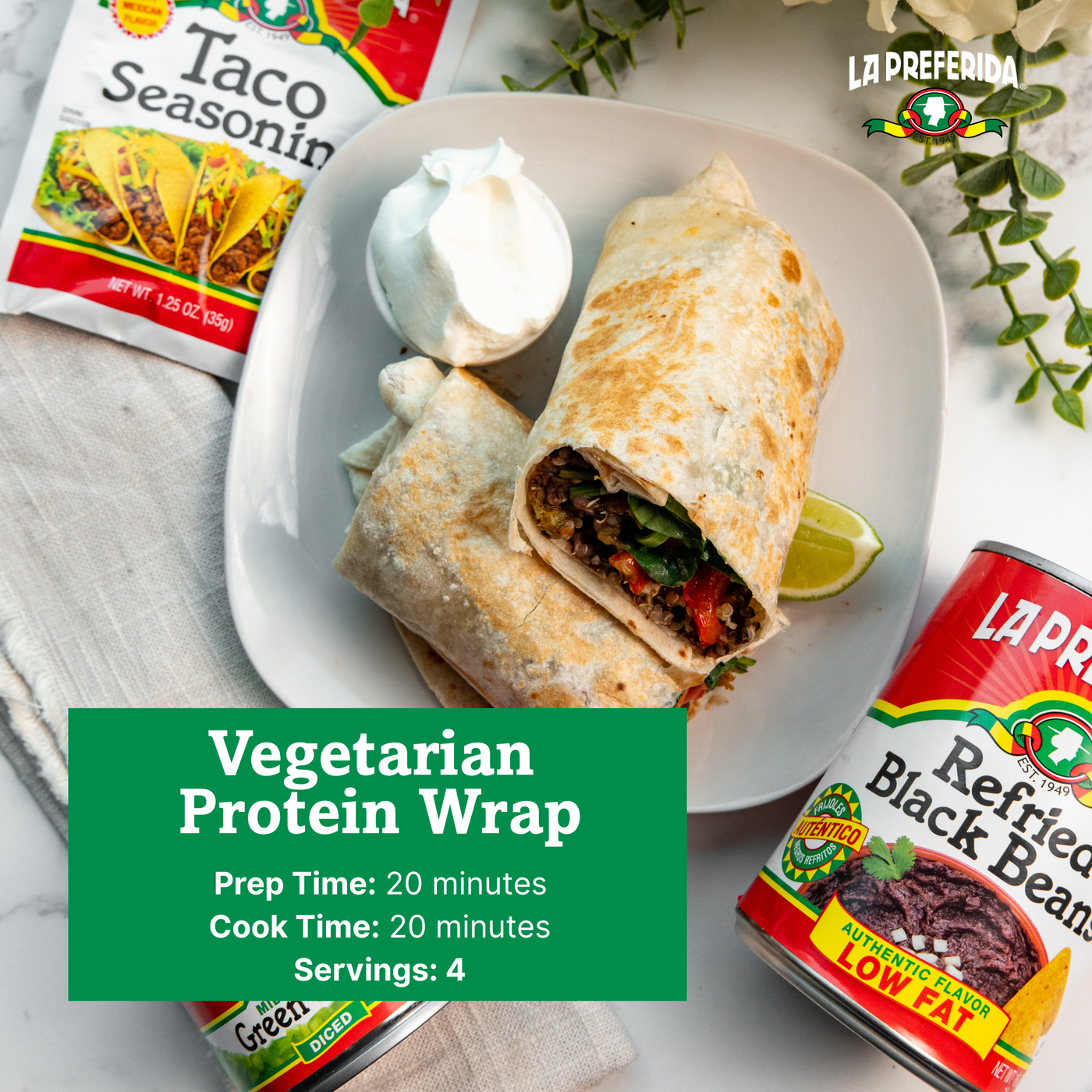 Organic Diced Green Chiles Food Items La Preferida