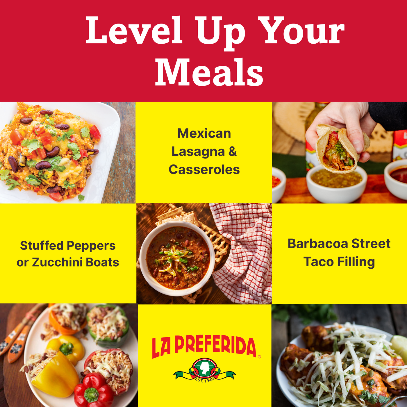 Organic Red Enchilada Sauce – Tetra Recart® Food Items La Preferida