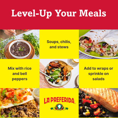 Black Beans Food Items La Preferida