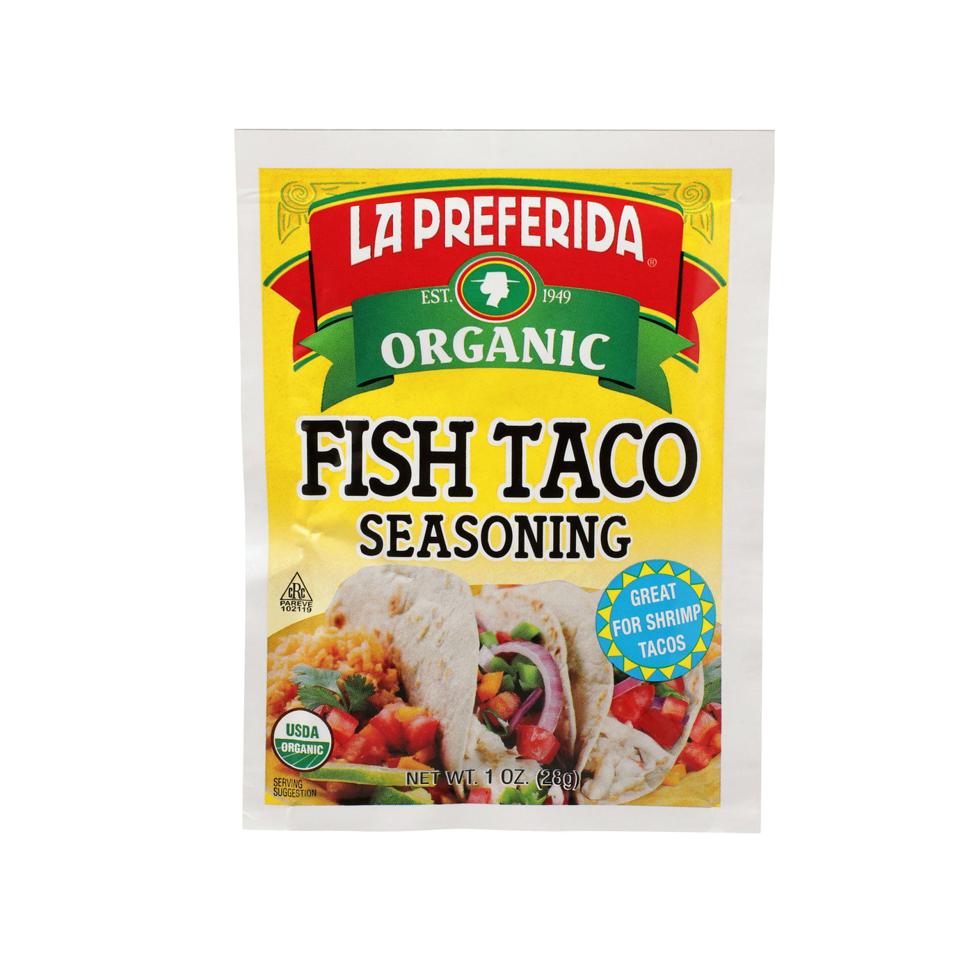 Organic Fish Taco Seasoning, 1 OZ