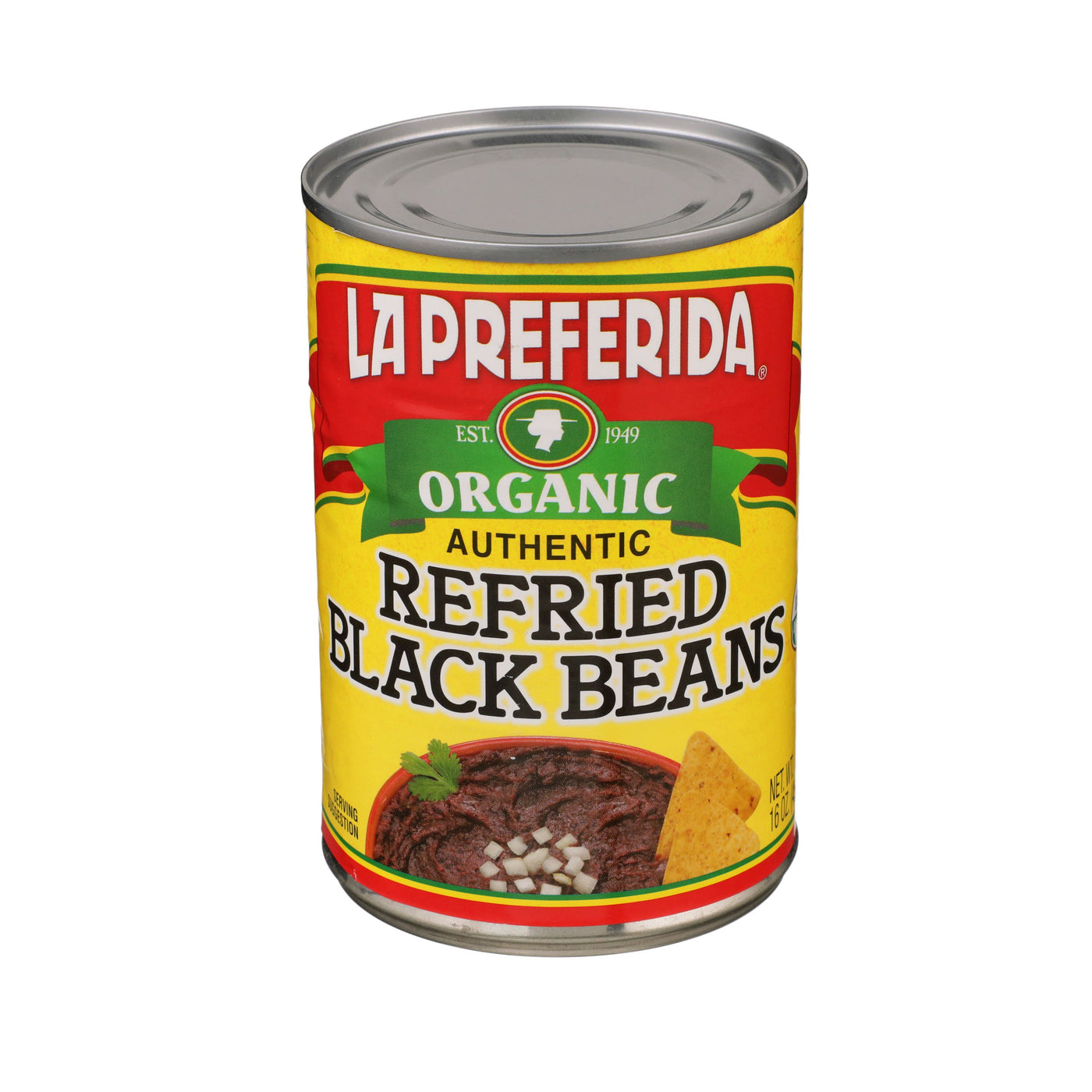 Organic Refried Black Beans , 16 OZ