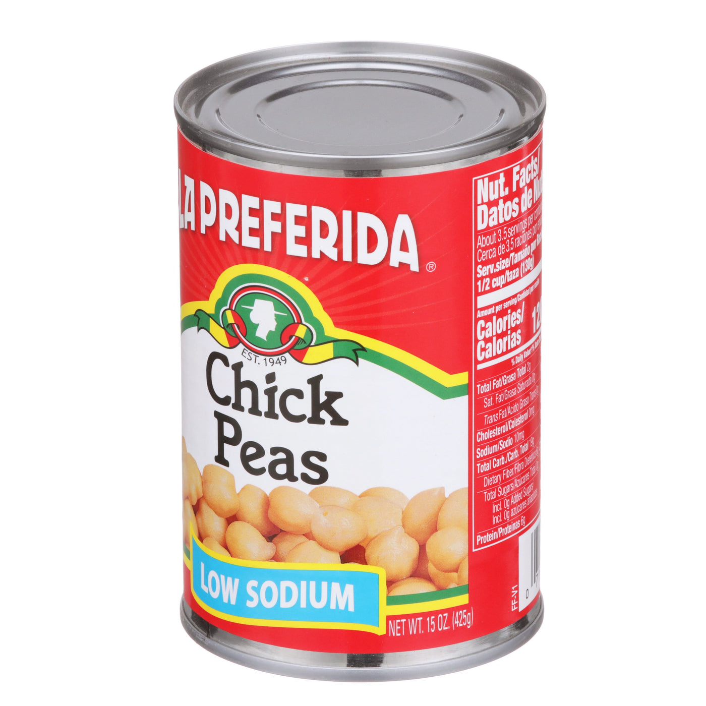 Low Sodium Chick Peas, 15 OZ