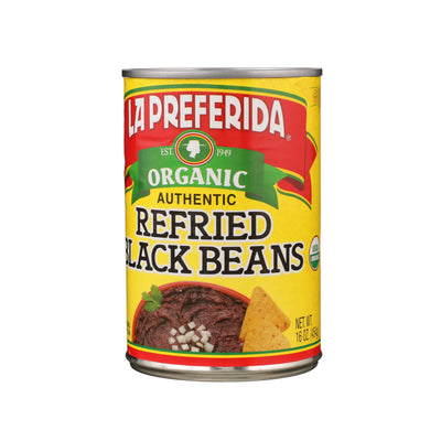 Organic Refried Black Beans , 16 OZ