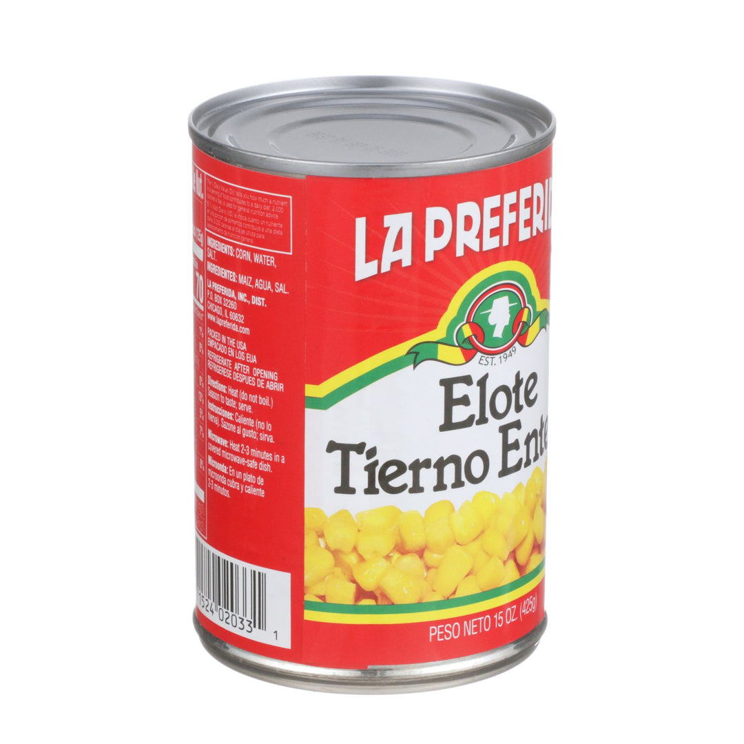Canned Whole Kernel Corn, 15oz | La Preferida