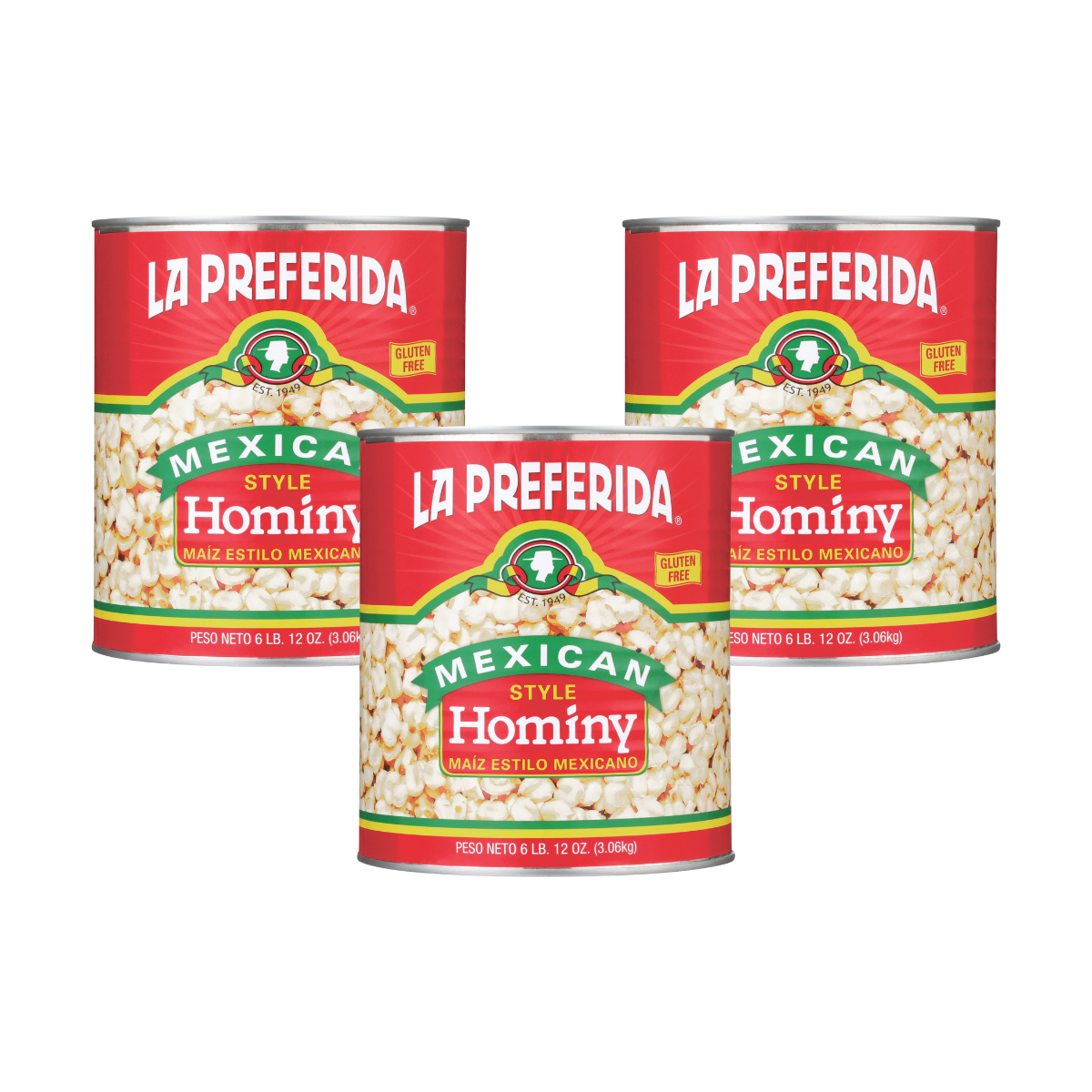 Mexican-Style Hominy 6 LB - Foodservice