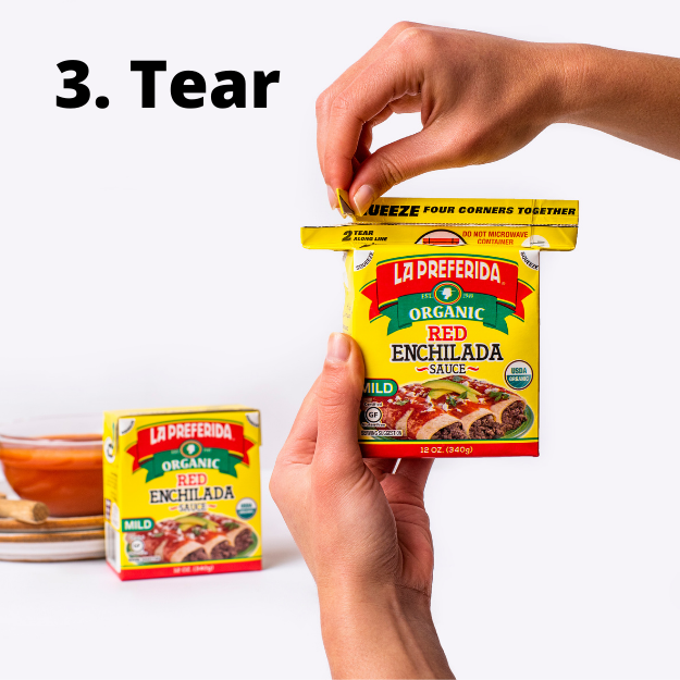 Organic Red Enchilada Sauce – Tetra Recart® Food Items La Preferida