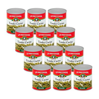 Tender Sliced Cactus, Nopalitos Food Items La Preferida 12 Pack