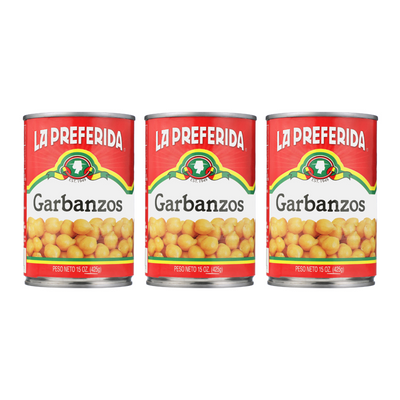 Chick Peas Food Items La Preferida 15 OZ 3 Pack