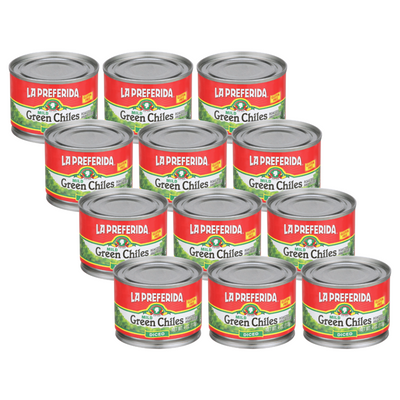 Mild Diced Green Chiles Food Items La Preferida 12 Pack