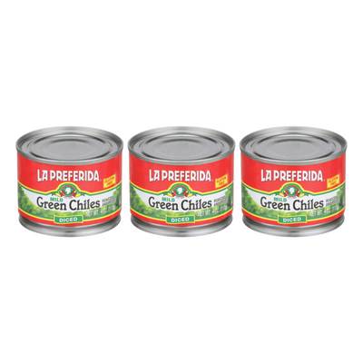 Mild Diced Green Chiles Food Items La Preferida