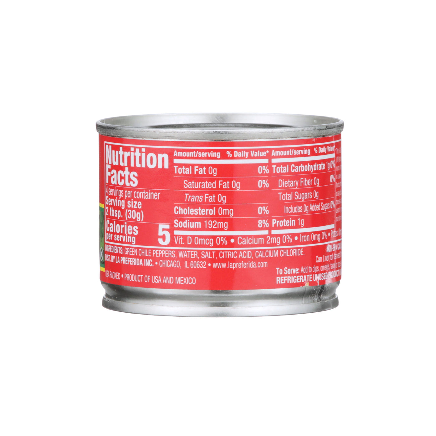 Mild Diced Green Chiles Food Items La Preferida