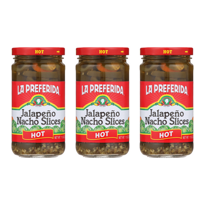 Jalapeño Nacho Slices, Hot Food Items La Preferida 11.5 OZ 3 Pack