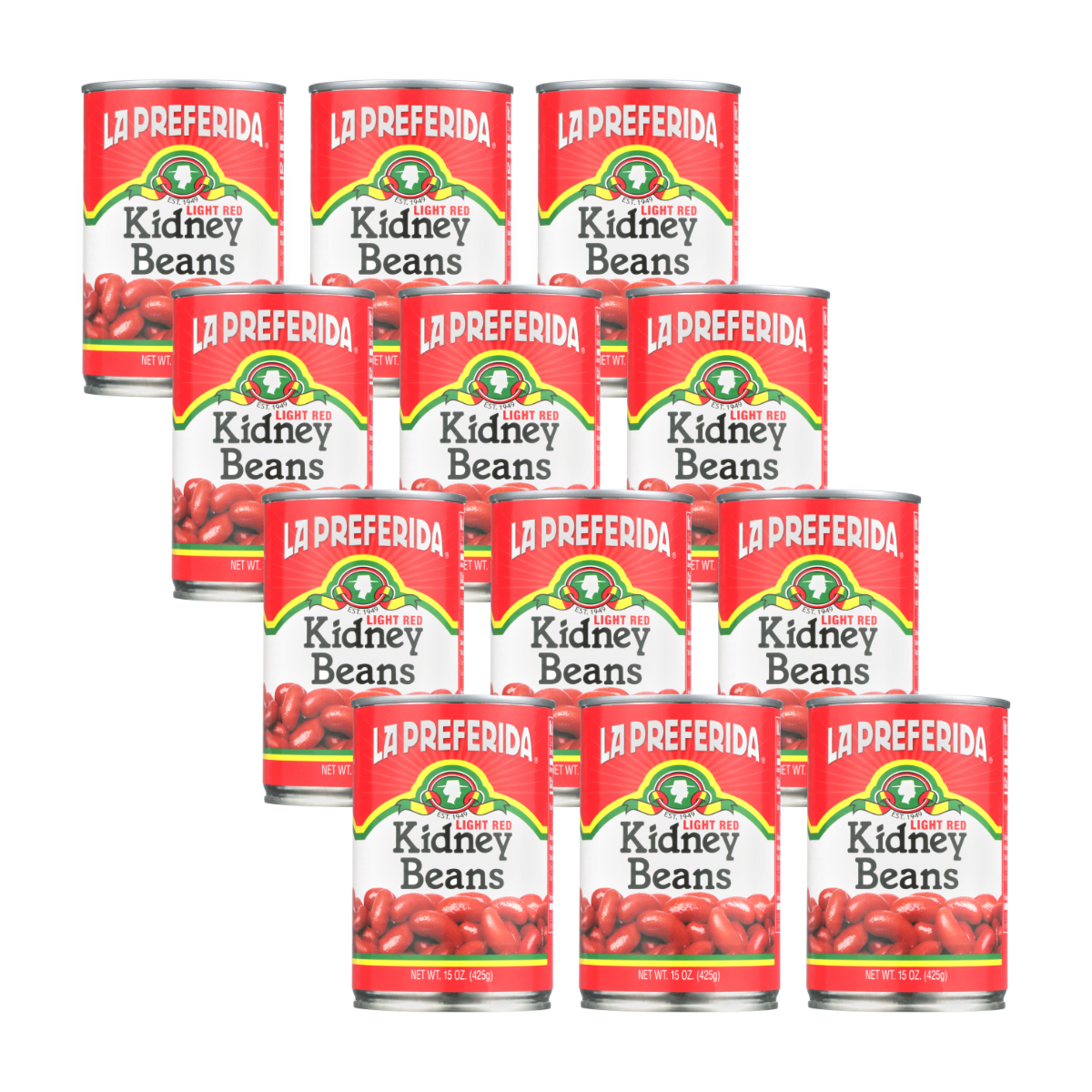 Kidney Beans, Light Red Food Items La Preferida 12 Pack