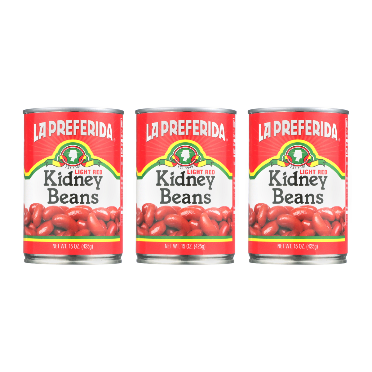 Kidney Beans, Light Red Food Items La Preferida 3 Pack
