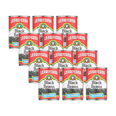 Black Beans (Low Sodium) Food Items La Preferida 12 Pack