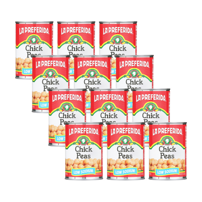Chick Peas (Low Sodium) Food Items La Preferida 12 Pack