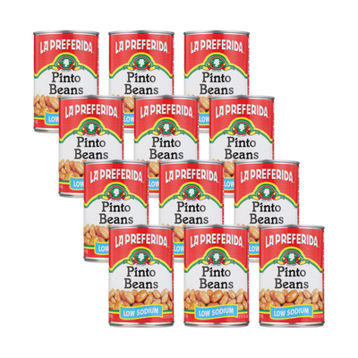 Pinto Beans (Low Sodium) Food Items La Preferida 12 Pack